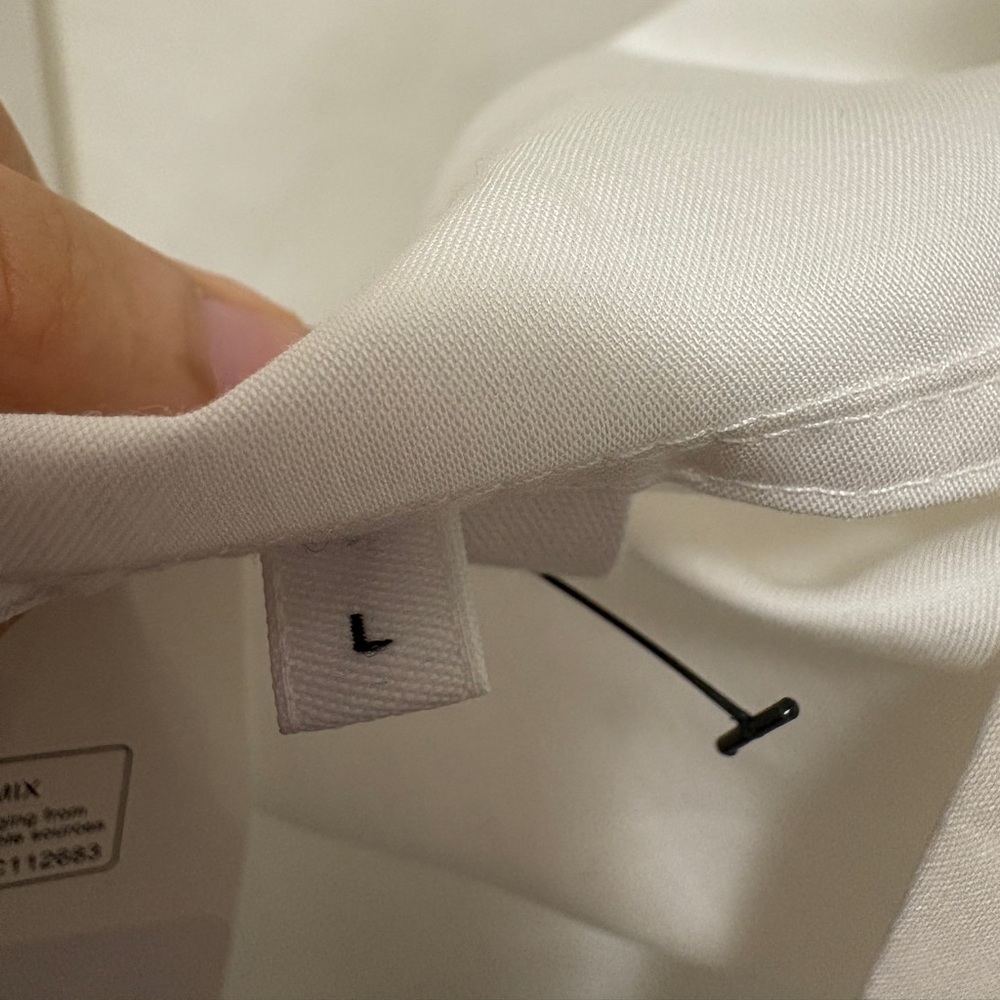 HELMUT LANG Poplin Sheer Detail Tuxedo Shirt - Picture 10 of 10